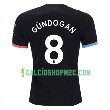 Manchester City Gundogan 8 Maglia Trasferta 2019/2020 Manica Corta 